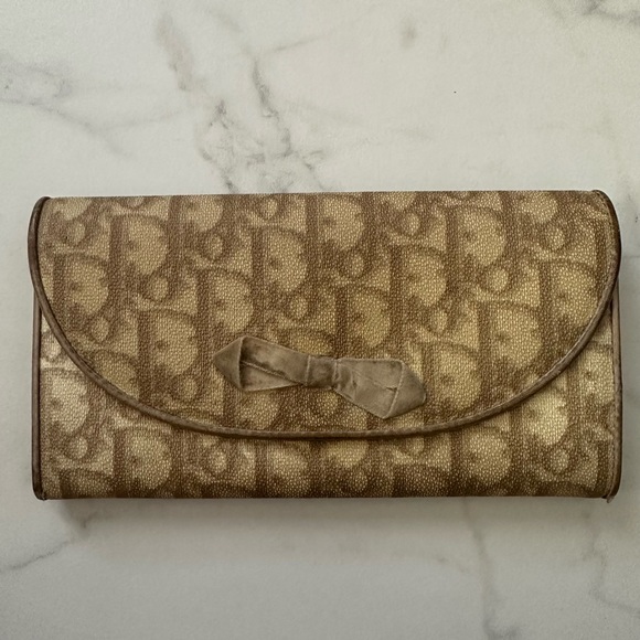 CHRISTIAN DIOR Trotter Canvas Long Wallet Coated Canvas - Picture 3 of 12